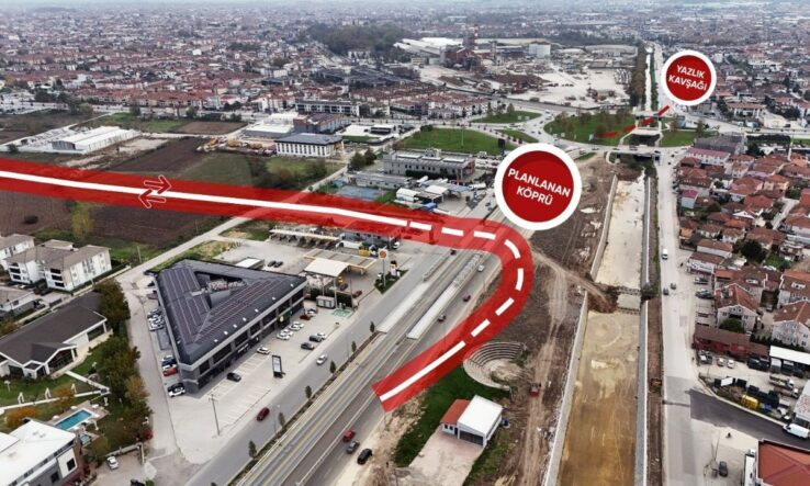 Yenikent trafiğini çarşıya direk bağlayacak duble yol ve köprü geliyor